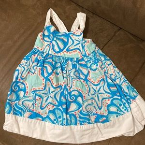 Gymboree seashell style dress. 6-12m Bow in back. Super pretty.